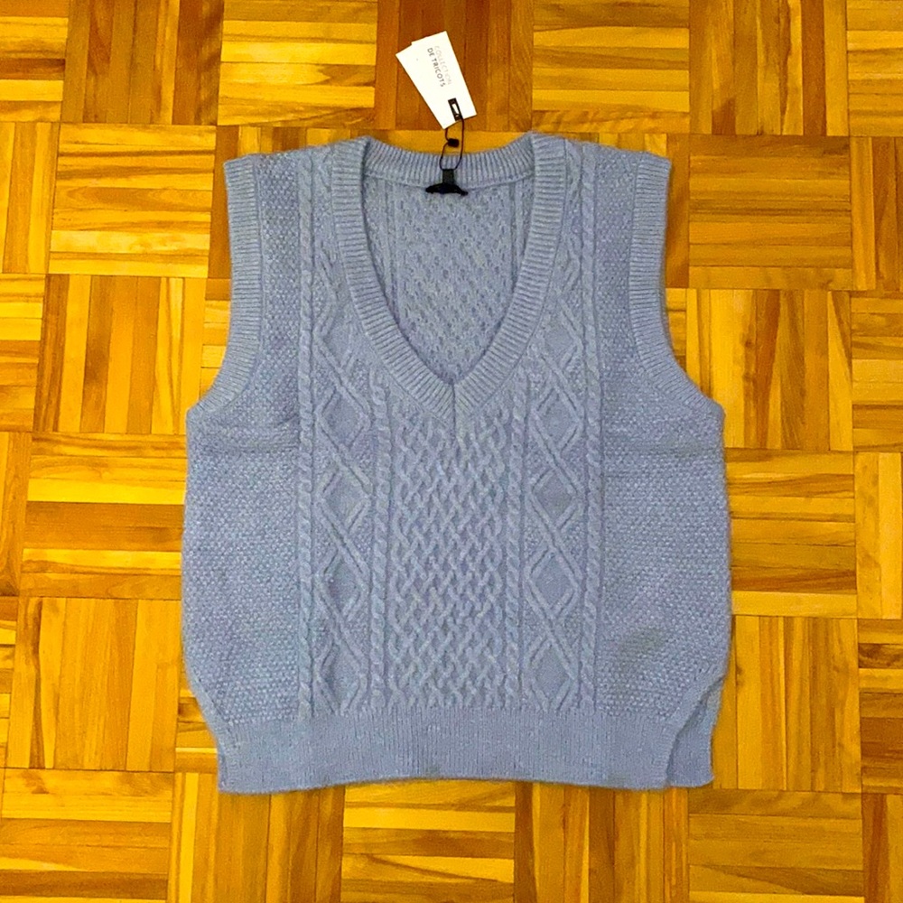 Blue v neck sweater